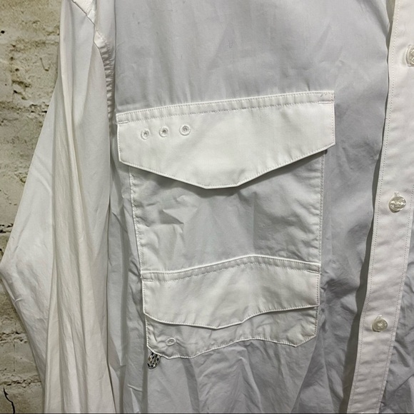 Columbia White Cotton PFG Breathable Button Up Shirt - Picture 3 of 6